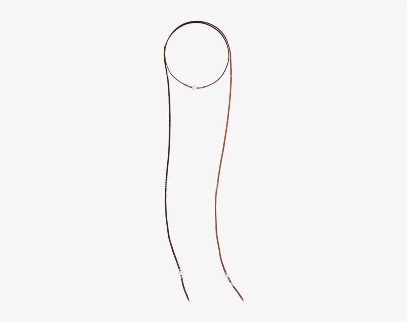 White Pearl Leather Choker - Sketch, transparent png #4077786