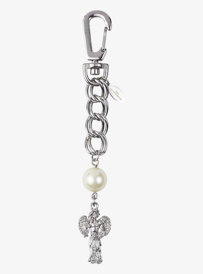 White Pearl Bag Charm, Stainless - Bag Charm, transparent png #4077890