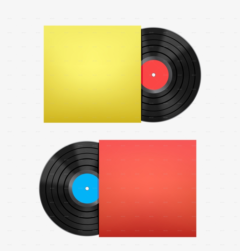 Vinyl Disc And Cover - Phonograph Record, transparent png #4078278