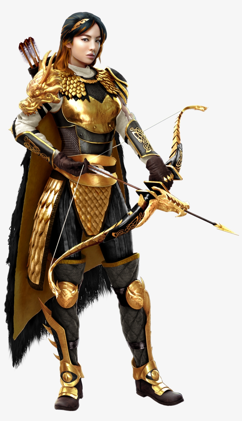 Dragon-hunter Black Gold - Pathfinder Cleric Of Sarenrae, transparent png #4078281