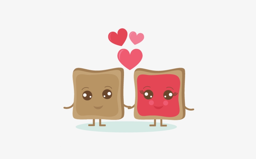 Pb & J Love Svg Cut Out Files Valentine Svg Cut Files - Cute Pb And J, transparent png #4078552