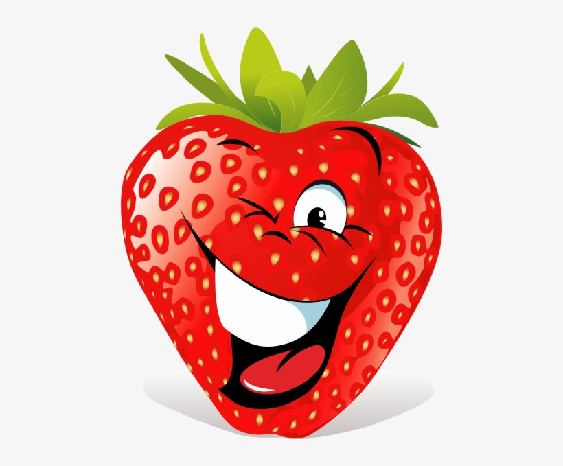 How To Set Use Cartoon Strawberry Face Icon Png - Cartoon Fruits With Faces, transparent png #4079270