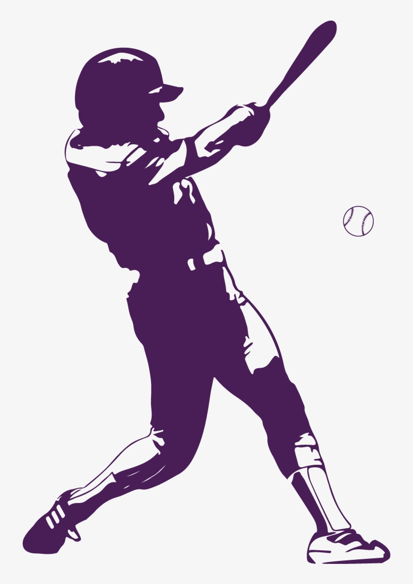 Baseball Wallpaper - Purple Baseball Player, transparent png #4079421