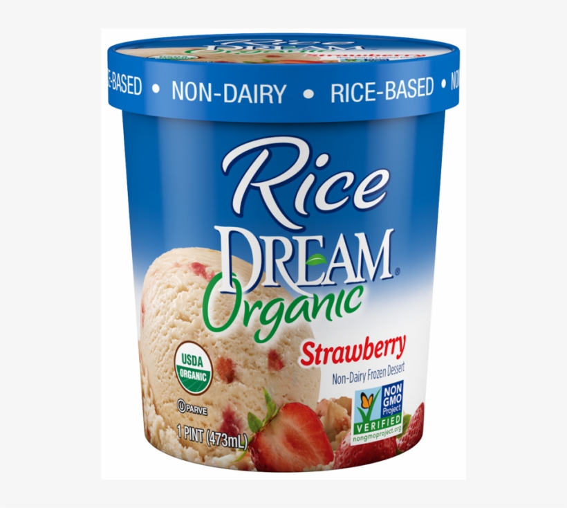 Strawberry - Rice Dream Dairy Free Ice Cream, transparent png #4079477