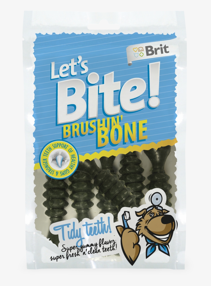 Brit Let's Bite Brushin' Bone - Brit Let's Bite Brushin Bone, transparent png #4080032