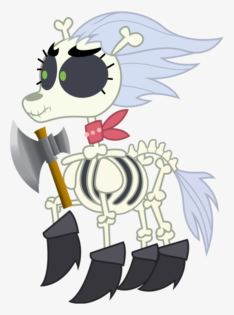 Andrevus, Axe, Battle Axe, Bone, Boots, Female, Happy - My Little Pony Skellinore, transparent png #4080499