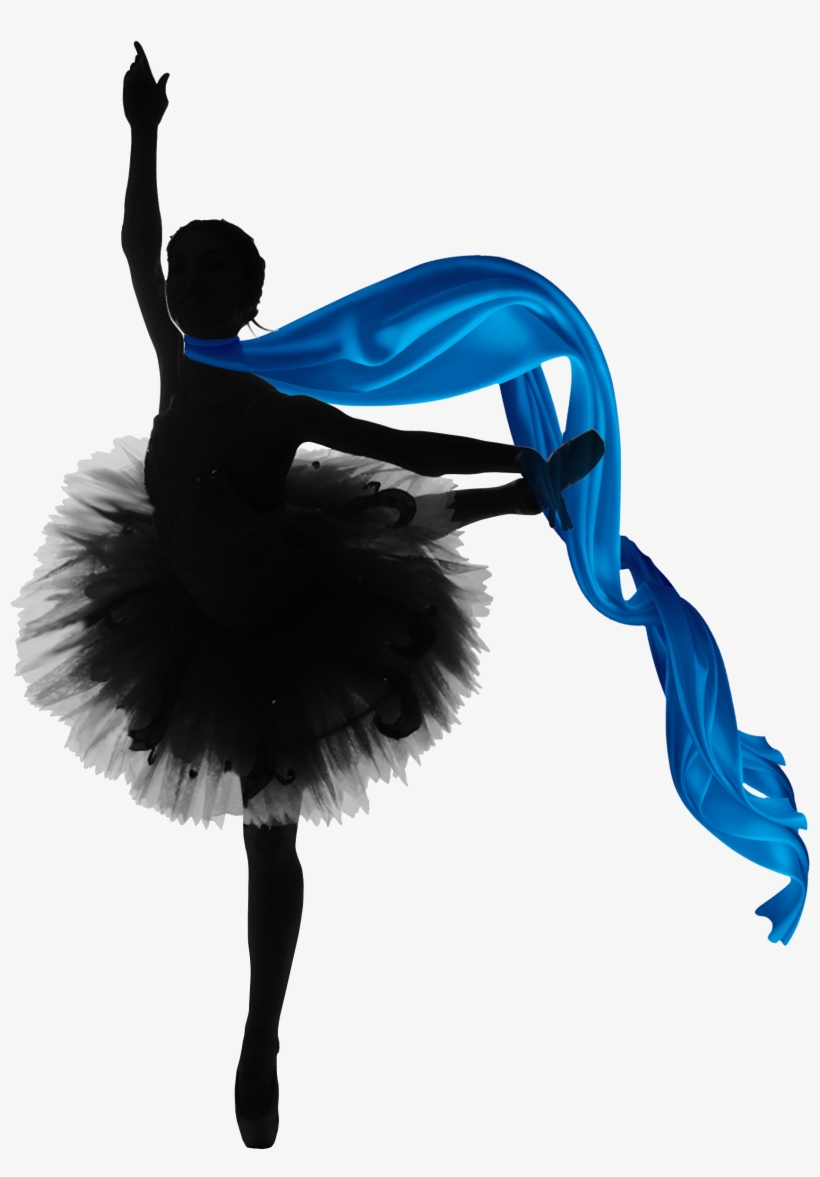 Silhouette Of A Ballerina With Scarf - 中国古代演唱技术理论研究 [book], transparent png #4080502