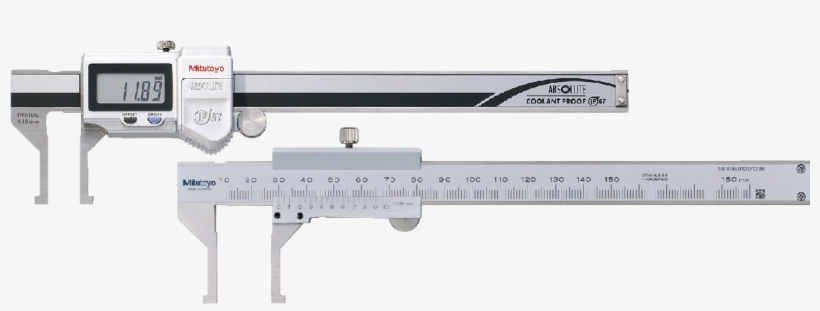 Mitutoyo Absolute Inside Caliper Inside Groove - Mitutoyo 573-605 Offset Centerline Caliper With 10, transparent png #4080560