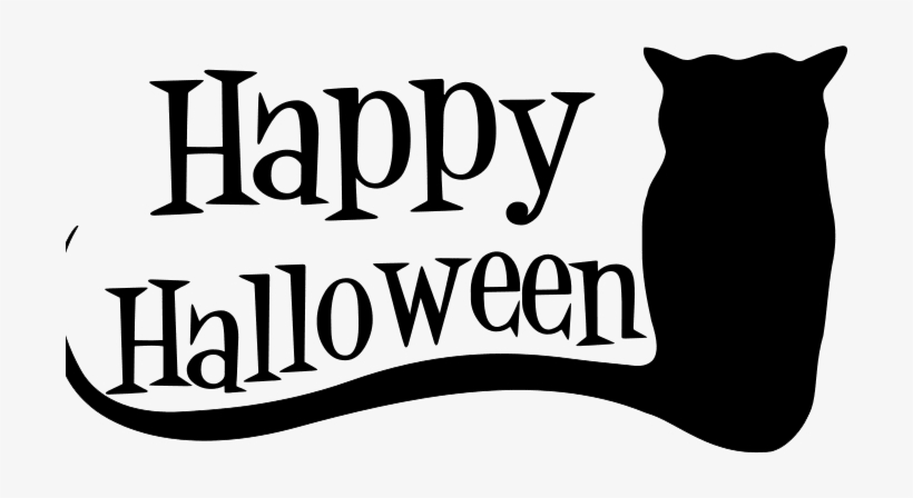 Black Cat Halloween Clip Art, transparent png #4080977