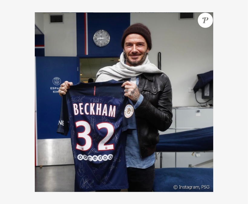 David Beckham De Passage Au Camp Des Loges - Paris Saint Germain Beckham, transparent png #4081160