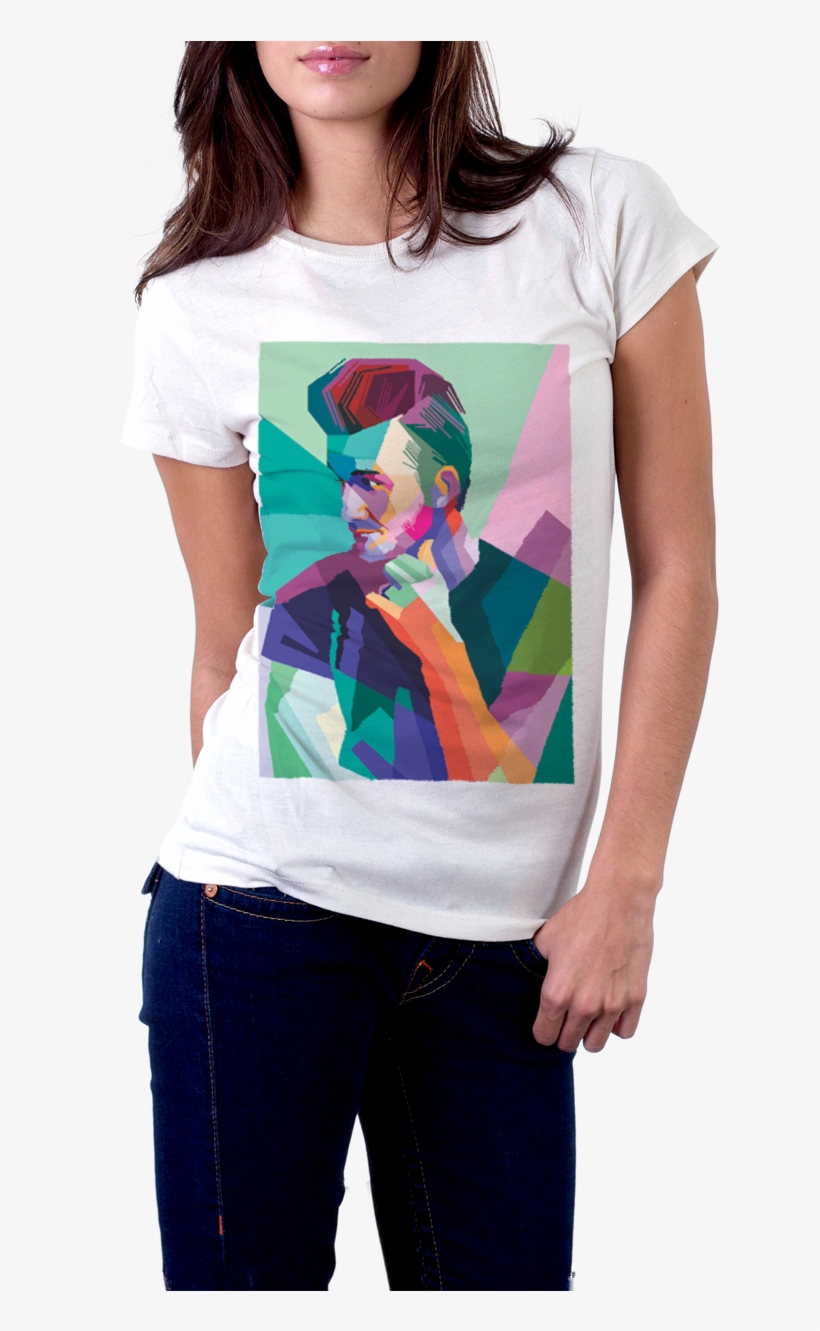 David Beckham Pop Art T-shirt - T Shirt, transparent png #4081183