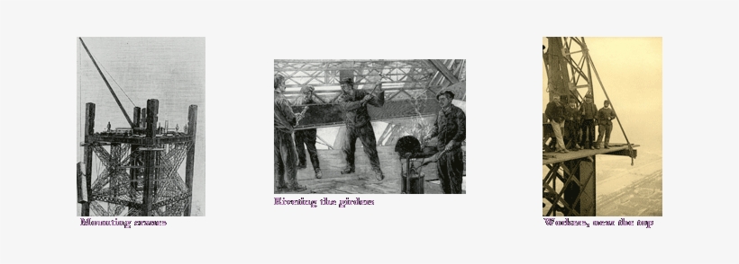 The Success Of The Eiffel Tower Was Instant - Eiffel Tower Riveters 1889 Nriveters At Work Assembling, transparent png #4081185