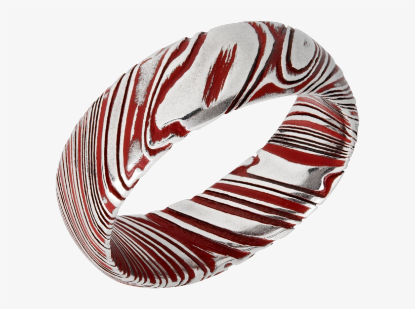 Woodgrain Damascus Steel 8mm Band D8dbwoodgrain Redall - Redall Industries Inc, transparent png #4081912