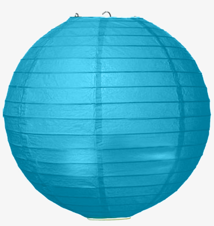 Paper Lantern Turquoise - Circle, transparent png #4081917