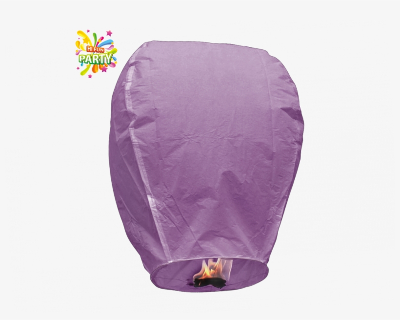 Sky Lantern Color Purple - Sky Lantern - Chinese Paper Wishing Candle - Many Colors, transparent png #4082023