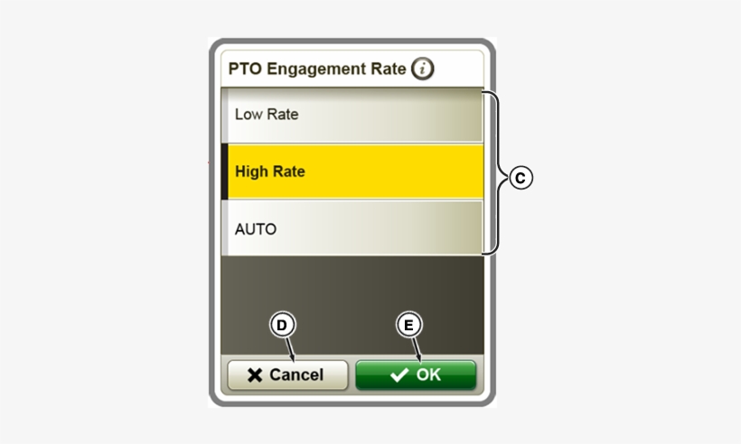 A Botón Velocidad De Engrane De La Tdf Trasera - Power Take-off, transparent png #4082474