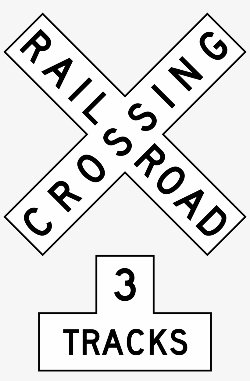 Big Image - Railroad Crossing 6 Tracks, transparent png #4082707