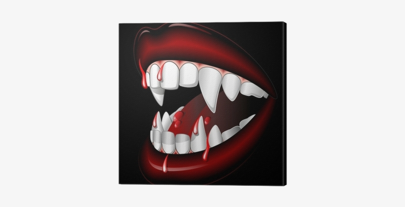 Halloween Vampire Mouth With Blood Bocca Di Vampiro - Vampiro Di Halloween, transparent png #4082709