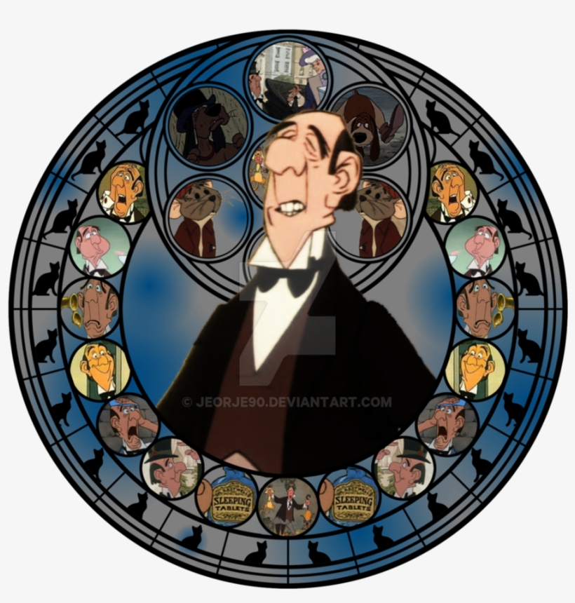 Disney Villains Stained Glass - Kingdom Hearts Disneypixar Villains, transparent png #4082949