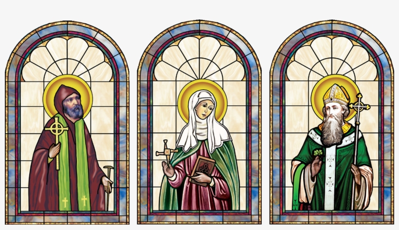 Catholic Stained Glass Window Png Photo - Catholic Saints Stained Glass, transparent png #4083175