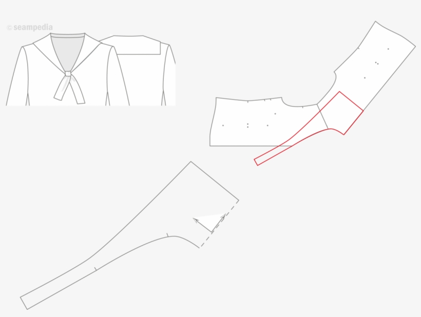 4-17 Cuello Collar Patron Pattern Marinero Sailor Confeccion - Sewing, transparent png #4083312