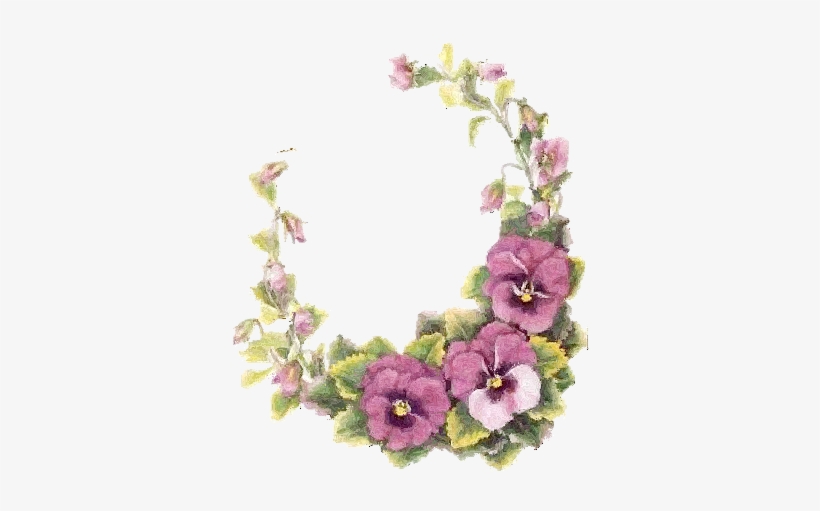 Found These Really Old Vintage Cards With Flower Designs - Png Old Flowers, transparent png #4083500