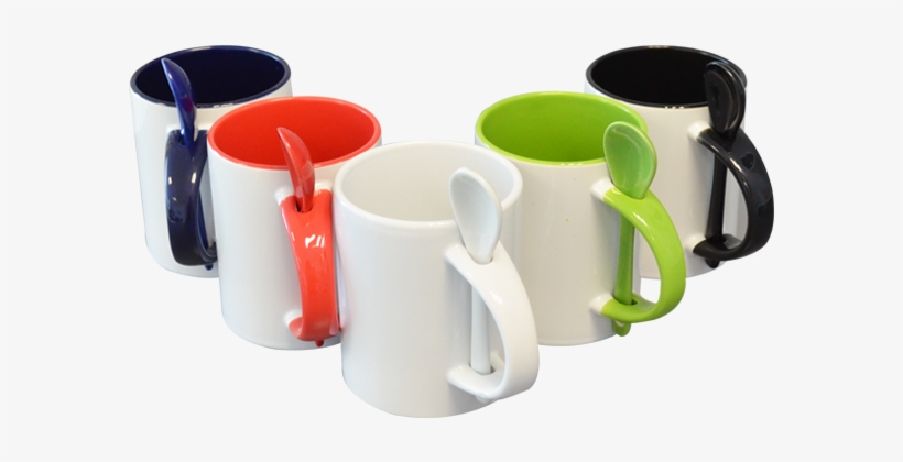 Tazas Con Cuchara Para Sublimar, transparent png #4083567