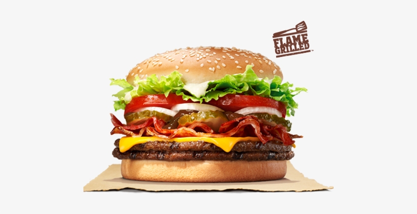 Double The Beef Means Double The Fun, Partner - Western Double Cheeseburger Burger King, transparent png #4084326