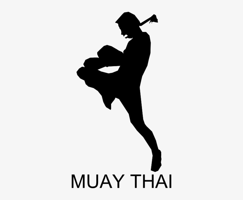 Small - Muay Thai Silhouette Png, transparent png #4084512