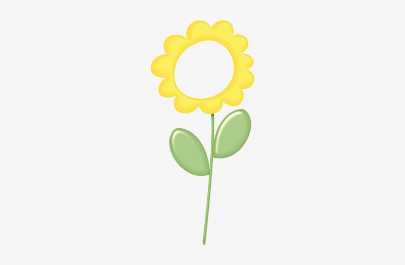 Yellow Flower Frame Graphic By Gina Jones - Sunflower, transparent png #4085320