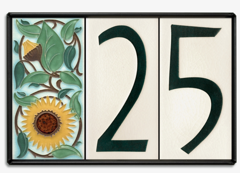 House Number Frame - Arts And Crafts Tiles 2018 Wall Calendar, transparent png #4085345