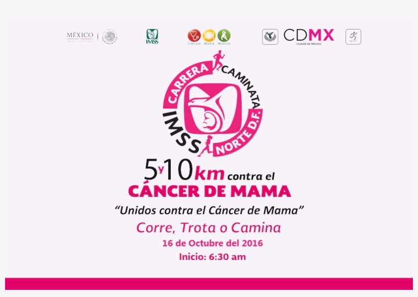 Carrera Contra El Cáncer De Mama - Breast Cancer, transparent png #4085392