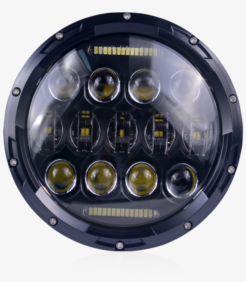 Headlamp, 130w 7" For Jeep Wrangler, - Street Light, transparent png #4085721