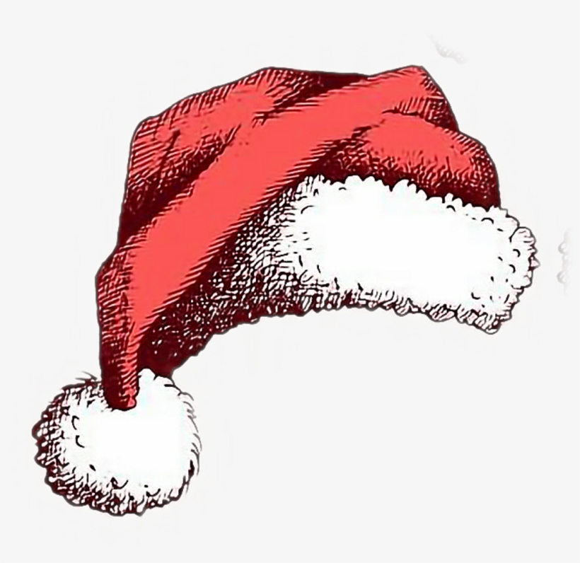 Christmas Hat 圣诞帽christmas Freetoedit - 手繪 聖誕 帽, transparent png #4085753