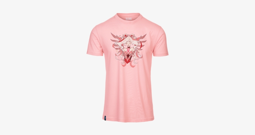 Pueden Ir A La Blizzard Gear Store Para Obtener Más - Overwatch Mercy Breast Cancer Shirt, transparent png #4085844