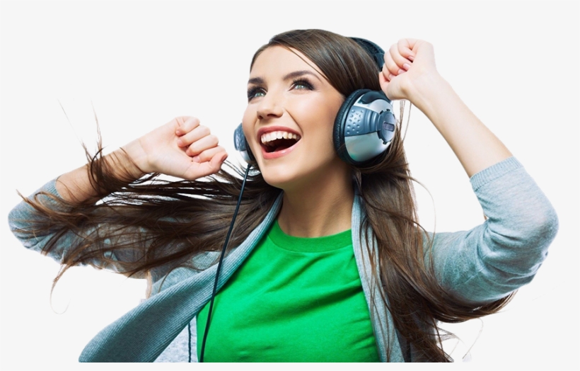 Slider Man 07 - Woman Listening To Music, transparent png #4086016