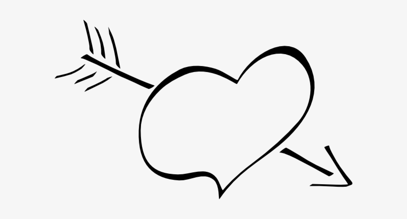 Heart Png - Coração Com Seta Png, transparent png #4086178