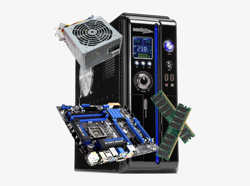 Intel Lga-775 P43 Ddr2 Pci E Atx Motherboard P/n: In0443tf1, transparent png #4086222