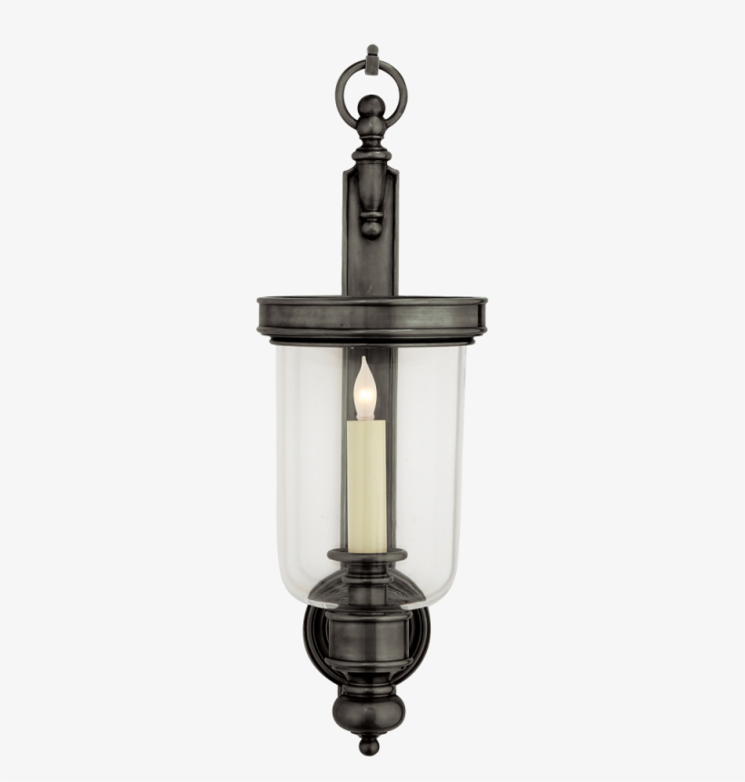 Georgian Small Hurricane Wall Sconce In Bronze - Visual Comfort Chd2102bz E.f. Chapman Georgian 1 Light, transparent png #4086701