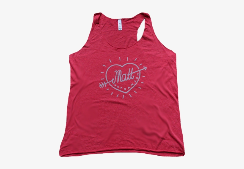 Arrow Heart Red Tank - Red, transparent png #4086724
