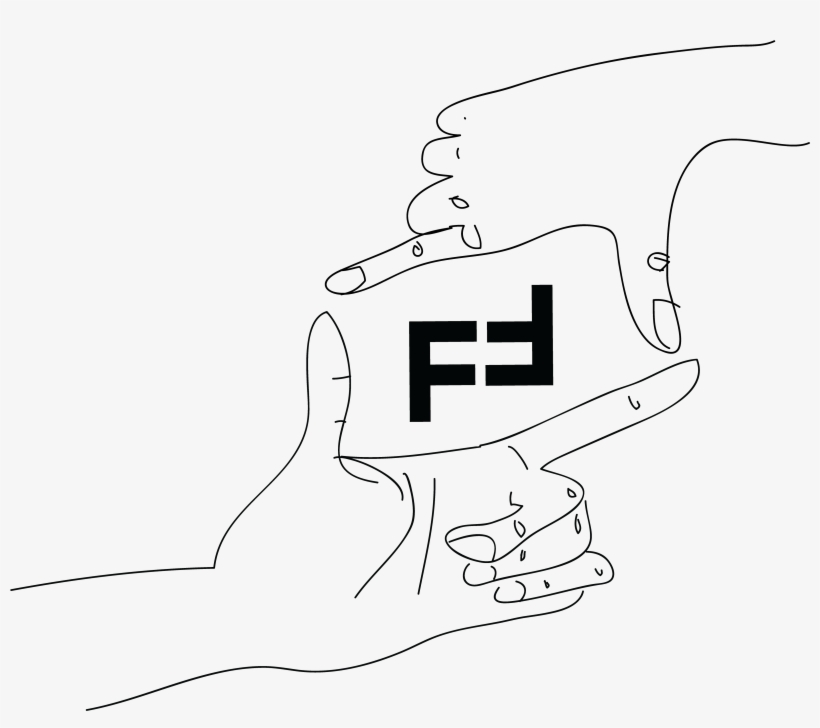 I Originally Conceived Of Using Hands While Brainstorming - Sketch, transparent png #4086945