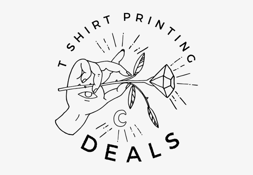 T Shirt Printing Deals Illustration - Black And White Shirt Prints, transparent png #4086968