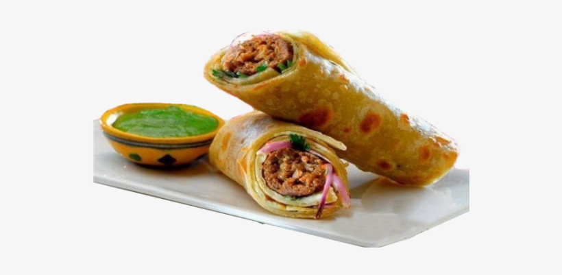 Zaika Kathi Roll Kiosk No 6 Civitec Central Sector - Chicken Kabab Roll, transparent png #4087010