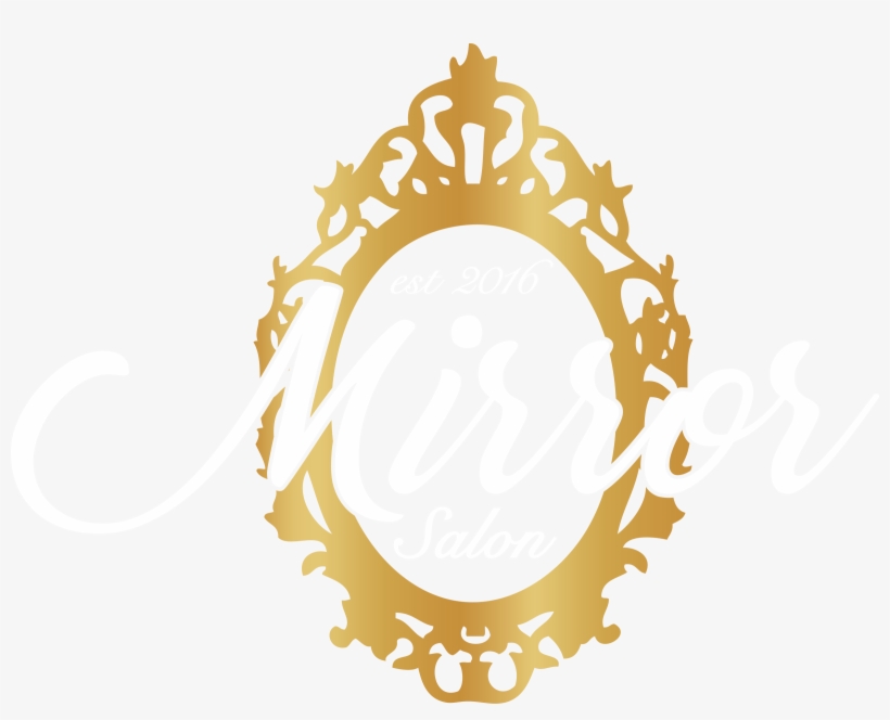 Com/wp Mirron Salon White Lettering - Victorian Frame, transparent png #4087050