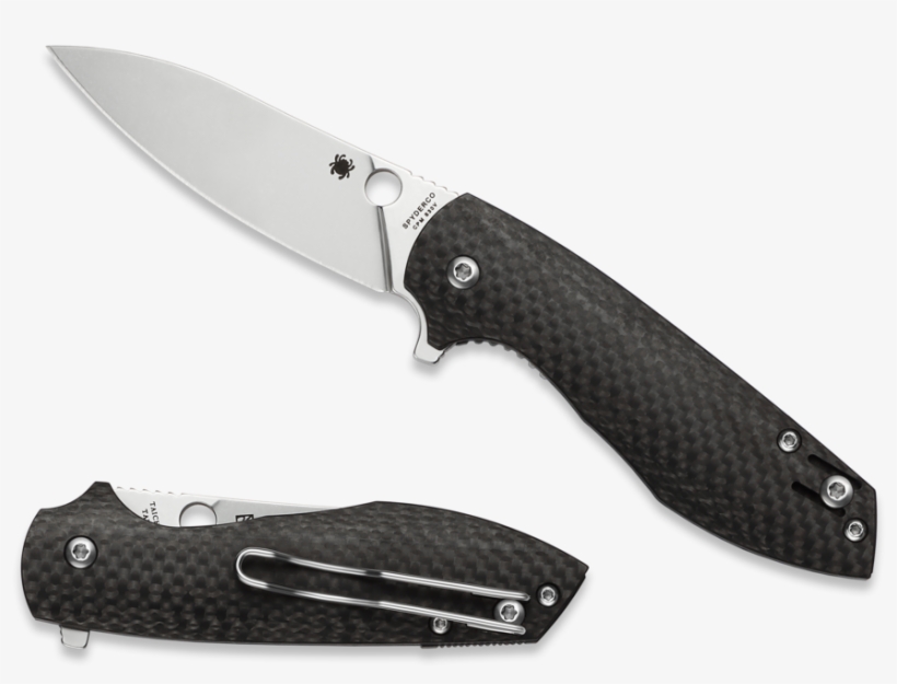 Drawn Glasses Carbon - Spyderco, transparent png #4087122