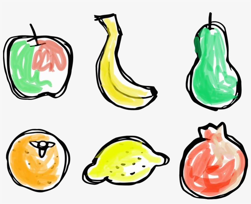 This Free Icons Png Design Of Roughly Drawn Fruit, transparent png #4087230