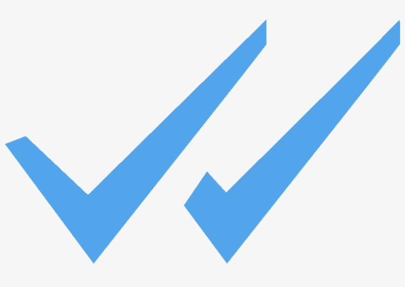 Doble Check Azul Whatsapp Free Transparent Png Download Pngkey