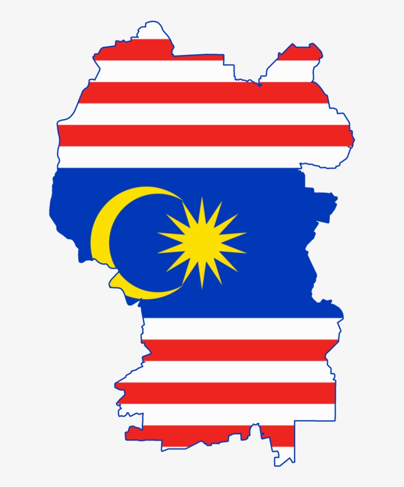 Flag Map Of Kuala Lumpur - Malaysia Flag, transparent png #4087496