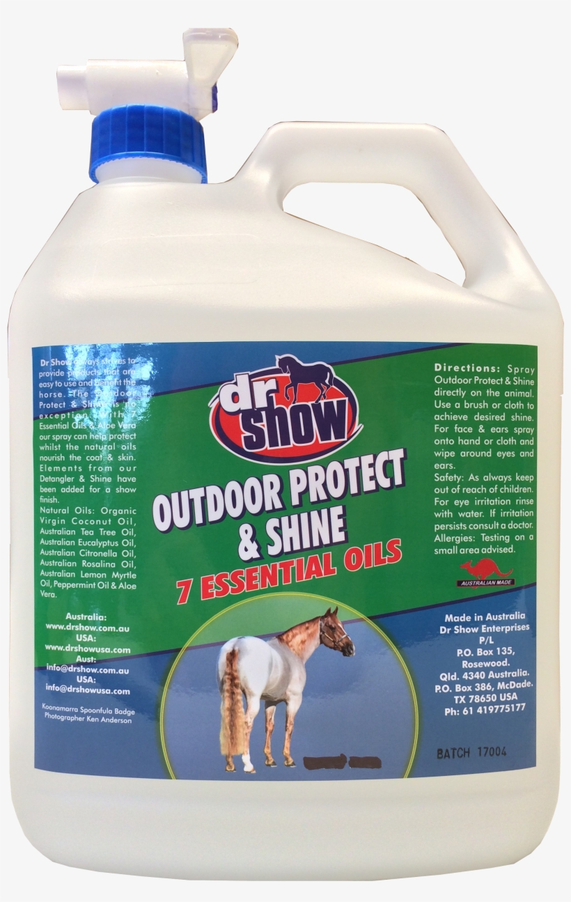 Fly Spray For Horses, Insect Repellent - Dr Show Mane & Tail Detangler, transparent png #4087557