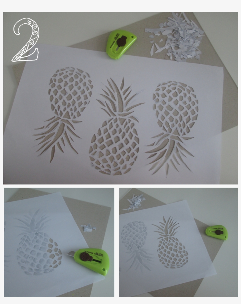 Empty Out The Parts You Want To Fill With Colors Using - Pineapple, transparent png #4087579